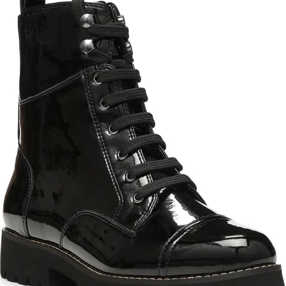 DONALD PLINER Lace-Up Lug Combat Boot 5.5 - Picture 6 of 11